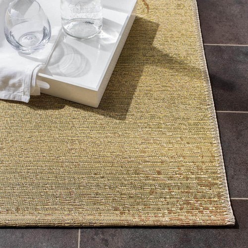 SAFAVIEH Barbados Gold/Blue 3 ft. x 10 ft. Runner Gradient Seashore Area Rug - Picture 6 of 8
