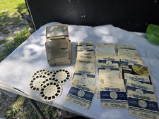 Sawyer's View-Master Lighted Viewer and 30 Reels Lot Apollo Moon Landing