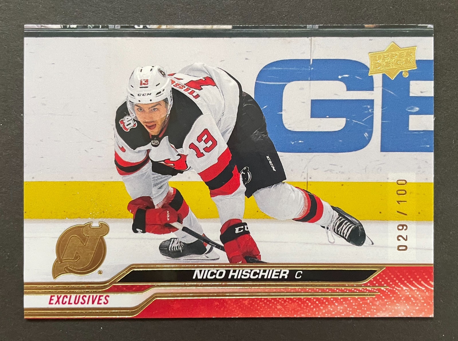 356 Nico Hischier New Jersey Devils 2023-24 Upper Deck Exclusives (29/100)