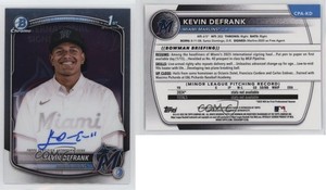 2025 Bowman Chrome Prospect Auto Kevin Defrank #CPA-KD Auto