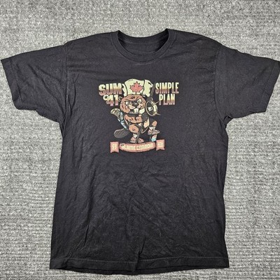 Simple Plan Sum 41 Tour Shirt Men's Medium M Canada US Dates 2022 Bands
