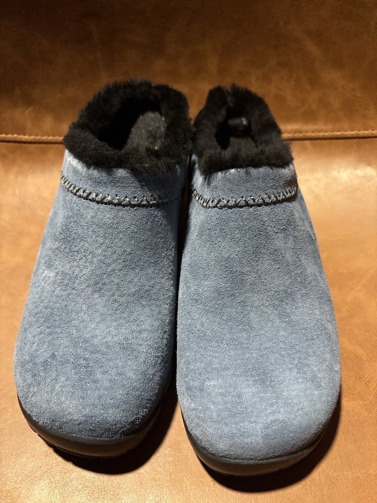 Scarpe slip on donna 7 5 Merrell Encore punto freddo pelle scamosciata blu