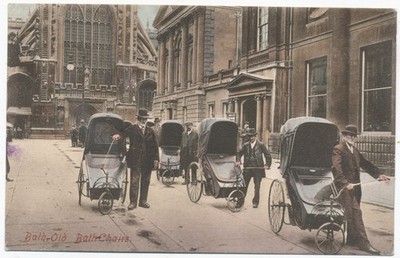 Badewanne, alte Badestühle, Postkarte von 1910