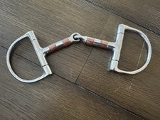 Horse Tack - 4 3/4  D Ring Snaffle Bit With Roller