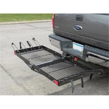 Tow Tuff 14922 2 in 1 Steel Cargo Carrier with 4-Bike Rack - 500 lbs Capacity...
