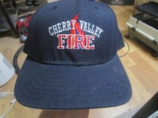 Vintage Cherry Valley Fire Illinois DeLong Size 7 Truckers Baseball Cap Hat