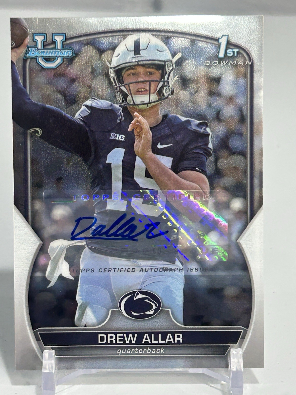 Drew Allar  2022 Bowman Chrome University #59 Bowman 1st Auto Penn State