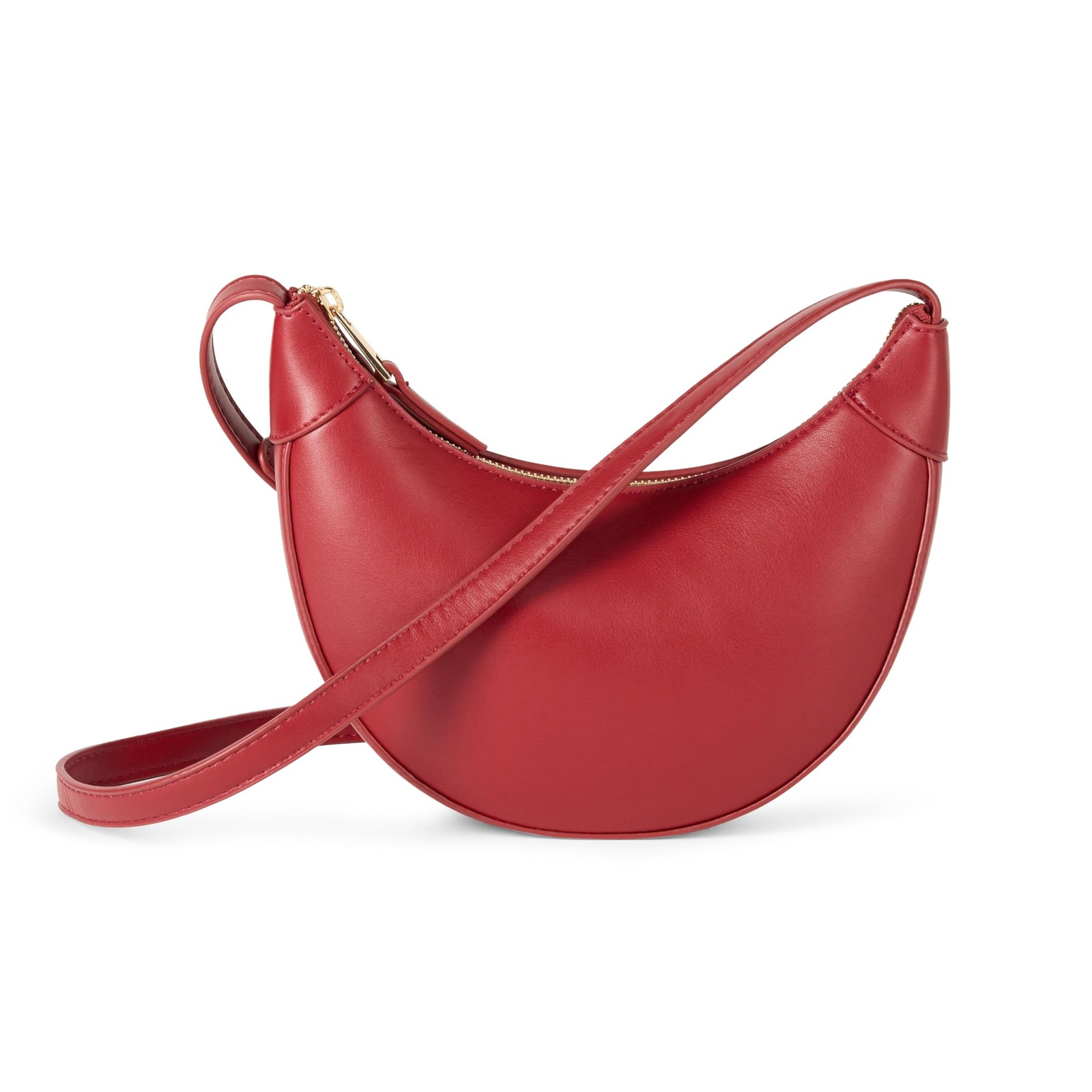The Drop Kinsley Cresent Crossbody Bag Borse a Mano, Rosso Scuro, One (z6p)