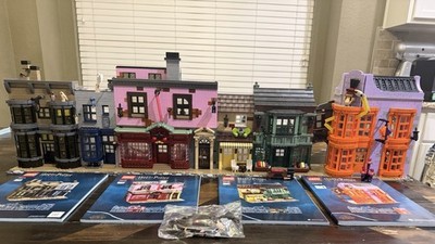 LEGO Harry Potter Diagon Alley 75978 Complete Set Minifigures Instruction Manua 
