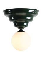 Deckenleuchte Schlafzimmer GrüN Glas Esszimmer Ø23 Cm E27 Deckenlampe Wohnzimmer