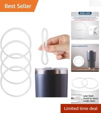 Essential Replacement Lid Seals for Stainless Steel Tumblers - 4 Pack, O Shape