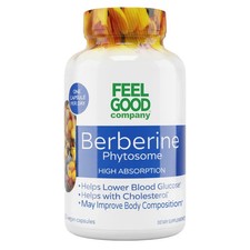  2 Feel Good Superfoods Berberine Phytosome High Absorption, 120 Vegan Capsules