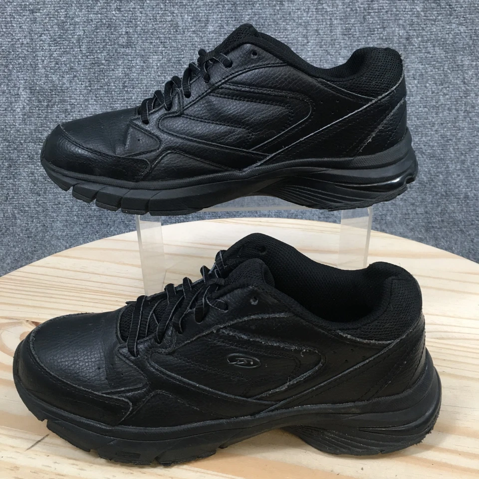 Dr. Scholls Shoes Womens 10 Wide Aspire Sneakers Black Leather Lace Up Low Top - Image 3 of 4