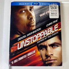 Unstoppable Blu-ray 2010 Denzel Washington Chris Pine Tony Scott