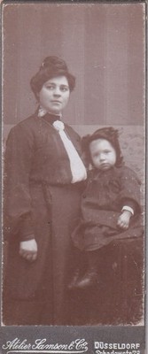 CDV - mother with child - Düsseldorf