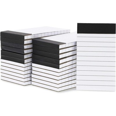 Mini Paper Pad - 6.1 x 5.9 In, 24-Pack, Grey Board Backing - Lined Paper Pock...