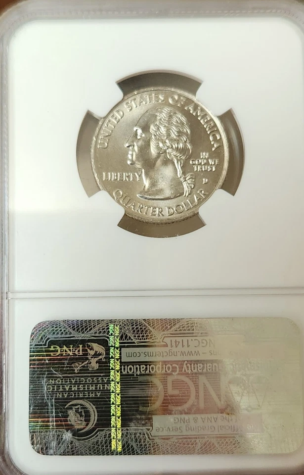 2009 D 25C AMERICAN SAMOA QUARTER NGC MS 67 Graded  - Image 2 of 4