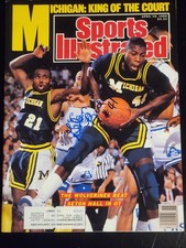 Glen Rice Autographed 1989 Sports Illustrated Magazine Michigan National Champs