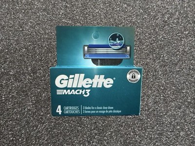 Gillette Mach3 Men's Razor Blade Refill Cartridges - Pack of 4 Cartridges