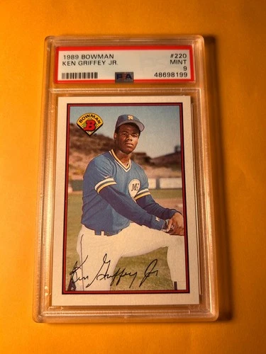 PSA 9 MINT 1989 BOWMAN #220 KEN GRIFFEY JR ROOKIE RC CARD