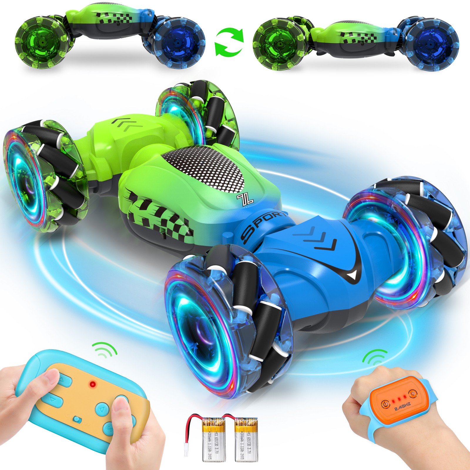 4WD RC Stunt Cars for Adults Kid Gesture Sensing Remote Control Car Toy Off Road