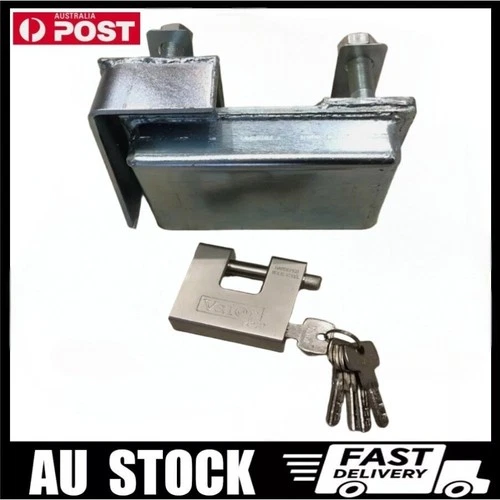 1 set  Shipping Container Lock Box + Pad Lock Set Security - BOLT ON VERSION