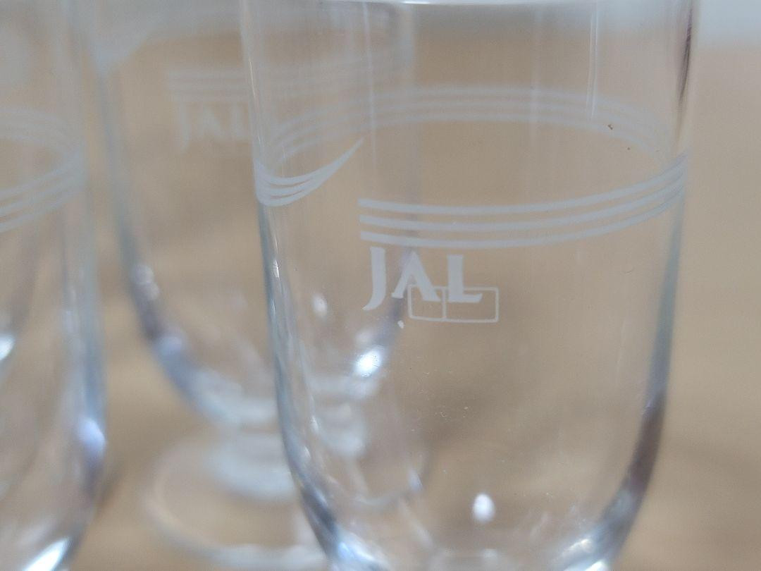 日本航空(JAL) グラス【レア】 Japan Airlines JAL glasses, 3 types, 10 pieces in total