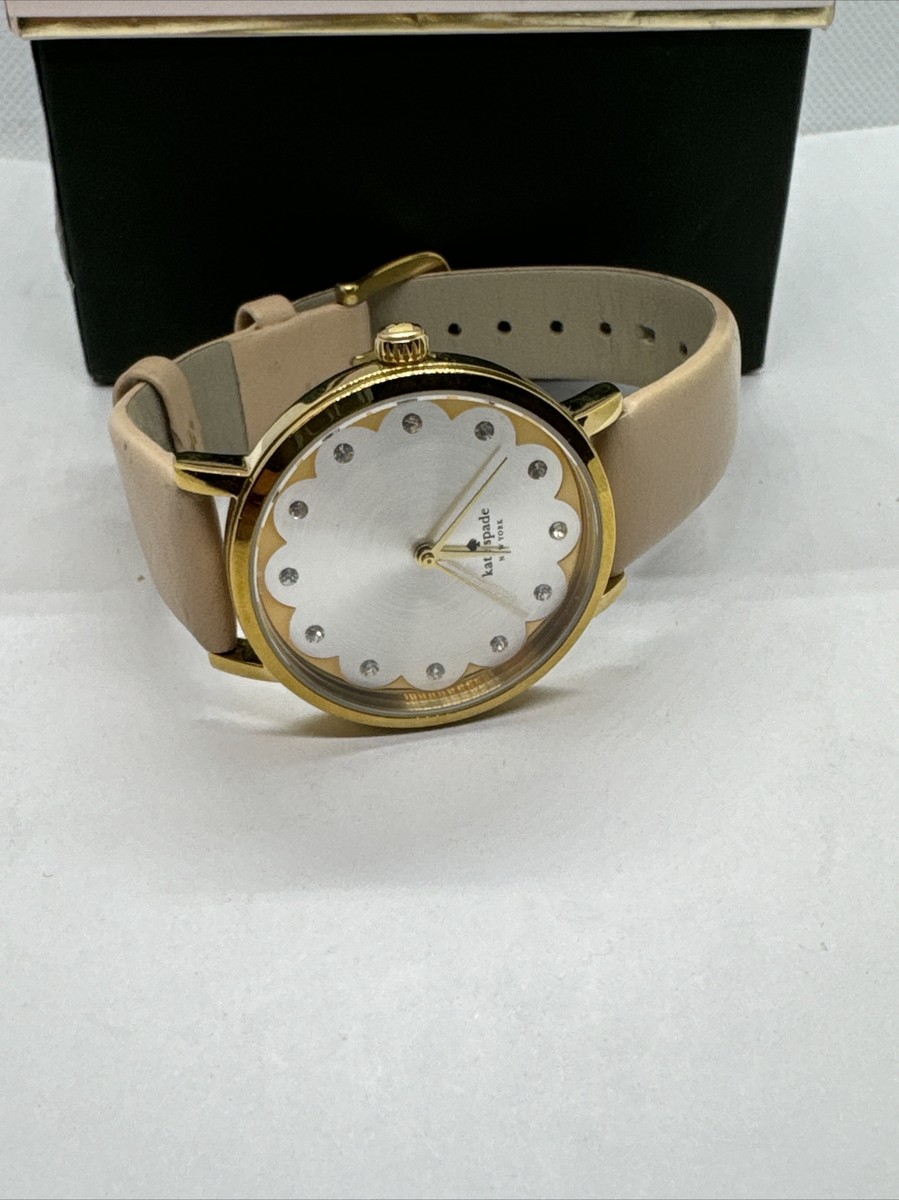 Kate Spade New York Metro 0586 Women\'s Beige Leather Strap Analog Watch JNA115 Kate Spade New York Metro 0586 Women main image 4