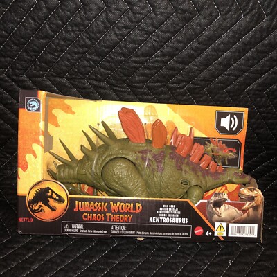 Jurassic World 2024 Mattel Chaos Theory Netflix Wild Roar KENTROSAURUS 4+ New