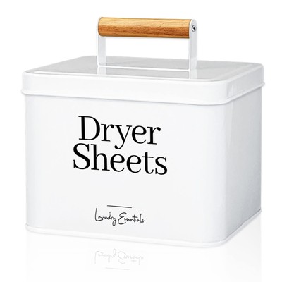 Modern Farmhouse Dryer Sheet Holder for Laundry Room Decor and Accessories, M...