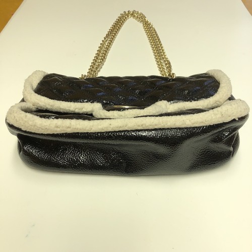 Victoria Couture Black Quilted Pattern Hello Kitty Heart Pocket Chain Bag Purse - Picture 16 of 21