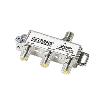 Extreme/Amphenol 3-Way Unbalanced HD Digital 1GHz Coaxial Cable Splitter -