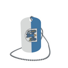Dog Tag Flag Elztal Odenwald Dog Tag Aluminium 30 x 50 mm