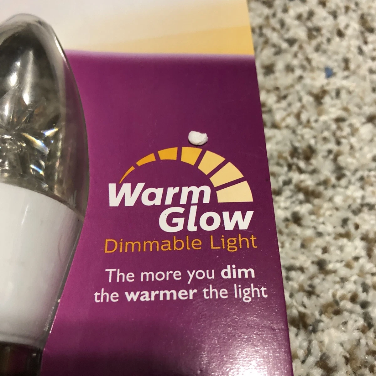 Philips 40W Equivalent 4.5W Warm Glow Sparkle Dimmable 22 Yrs M