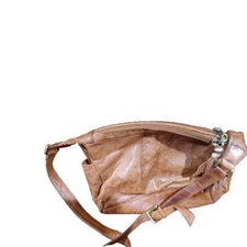 Great American Leather Works Crossbody Shoulder Bag Embossed brown