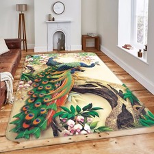 3D Peacock 54 Slip Rug Mat Room Mat Quality Elegant Photo Carpet AU Summer