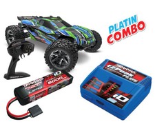 Traxxas Rustler 4x4 HD VXL Brushless verde platino combo TRX67376-4-GRN-PLATIN-COM
