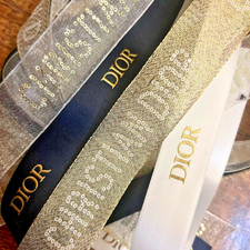 Dior Gift Wrapping DESIGNER Ribbons x4 1 yard each 