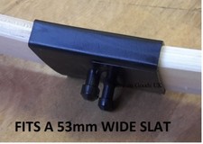 Spare replacement plastic slatt middle cap for wood/metal bed.Black slat holder
