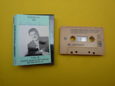 CASSETTE JOSE ALFREDO JIMENEZ - Vol II- 15 Exitos - MEXICO - CSM-2429 (EX/EX)