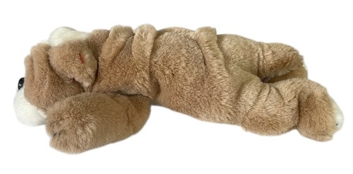 TY 1995 CHURCHILL Bulldog Shar Pei Pug Puppy Dog Plush w Brown Tan Wrinkles 12" - Picture 3 of 7