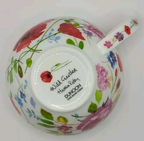 Dunoon Teetasse und Untertasse Wild Garden Harrison Ripley Blumenmuster feiner Knochen China - Bild 9 von 15