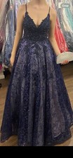 navy blue prom dress size 8
