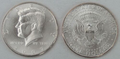 USA Kennedy Half Dollar 2007 D unz. - Zdjęcie 1 z 1