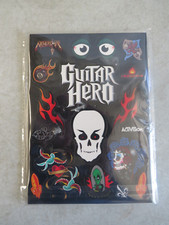 GUITAR HERO ACTIVISION ORIGINAL GUITAR STICKER DECAL SET UNUSED