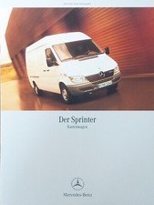 Mercedes-Benz Sprinter Kastenwagen 08/00 Prospekt Brochure Catalogue