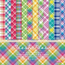 Colorful Basic Stripes Plaid Pattern Scrapbook Card Craft Cardstock Paper