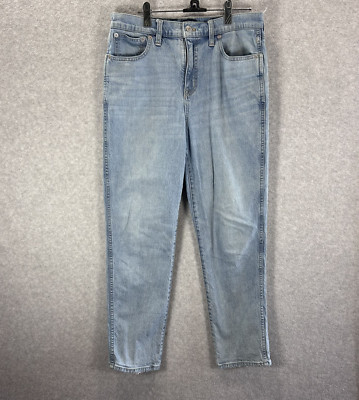J.CREW Women's Jeans 29 High Rise Classic Vintage Denim Stretch Light Wash Denim