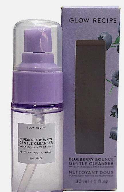 Glow Recipe Blueberry Bounce Gentle Cleanser Hydrating 30 mL.  / 1 oz.