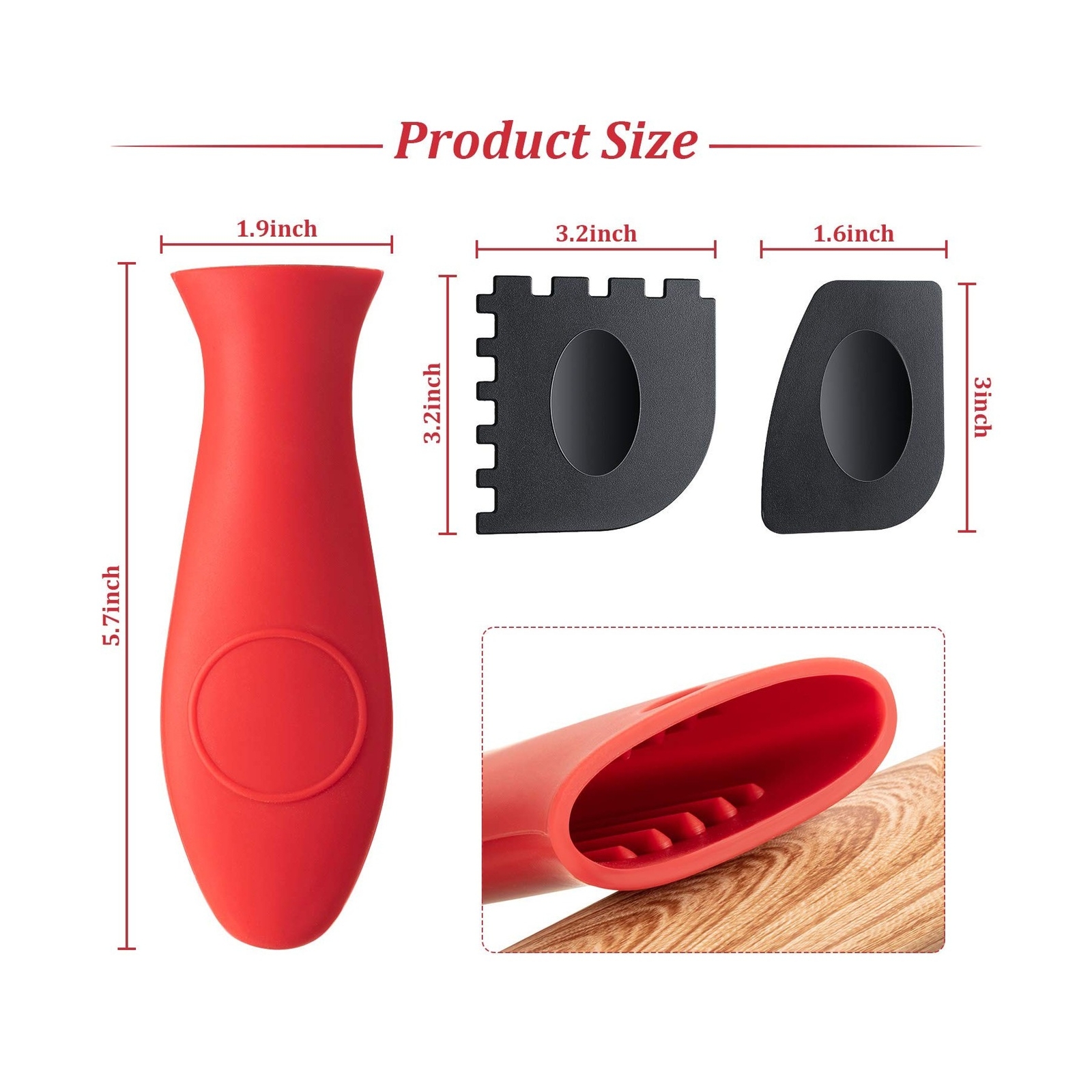 8 Pieces Cast Iron Skillet Cleaner Care Kit Include Chainmail Scrub... Fast Ship